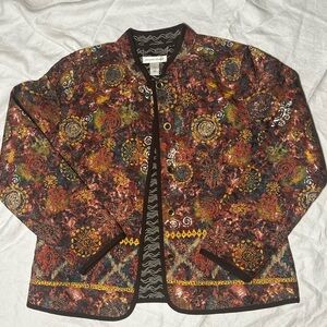 Christopher & Banks Floral Patterned Jacket double-sided
